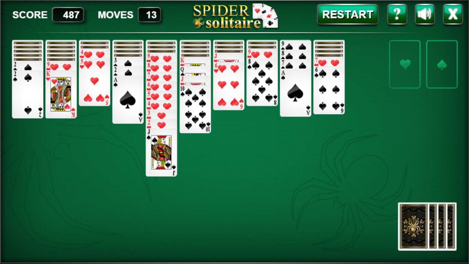 www spider solitaire